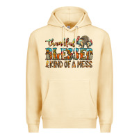Pina Colada Thankful Blessed And Kind Of A Mess Premium Hoodie - CowhideDigitalArt