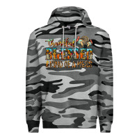 Slate Camo Thankful Blessed And Kind Of A Mess Premium Hoodie - CowhideDigitalArt