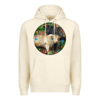 Sandshell Christmas Charolais Bull And Black Angus Bull Premium Hoodie - RanaPortraitStore