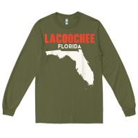 Army Green lacoochee florida usa state america travel floridian t shirt Long Sleeve Tee - longCreatives