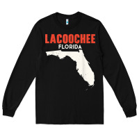 Black lacoochee florida usa state america travel floridian t shirt Long Sleeve Tee - longCreatives
