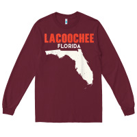 Burgundy lacoochee florida usa state america travel floridian t shirt Long Sleeve Tee - longCreatives