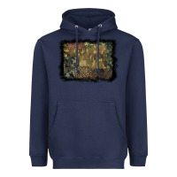 Navy camouflage leopard background Heavyweight Hoodie - BarkalooDesign