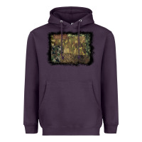 Plum camouflage leopard background Heavyweight Hoodie - BarkalooDesign