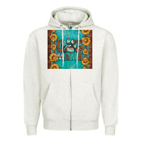 Oatmeal Heather dog mama Zipper Hoodie - Artiststas
