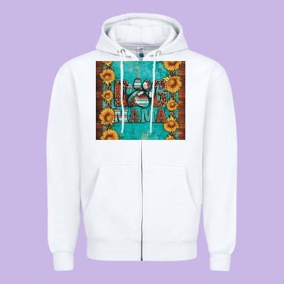Dog Mama Zipper Hoodie Designed By Artiststas