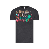 Vintage Black coffee scrubs and rubber gloves Vintage Tee - CowGirlArtShop