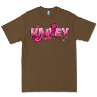 Cacao Personalized Pink Cancer Themed Name Premium Tee - NancyCooperArtShop