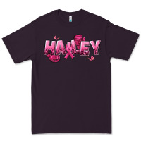 Plum Personalized Pink Cancer Themed Name Premium Tee - NancyCooperArtShop