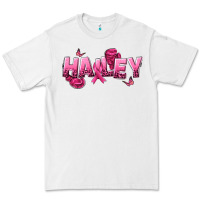 White Personalized Pink Cancer Themed Name Premium Tee - NancyCooperArtShop