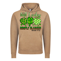 Vintage Coffee St. Patrick's Not lucky simply blessed Vintage Hoodie - OliviaCreatesArt