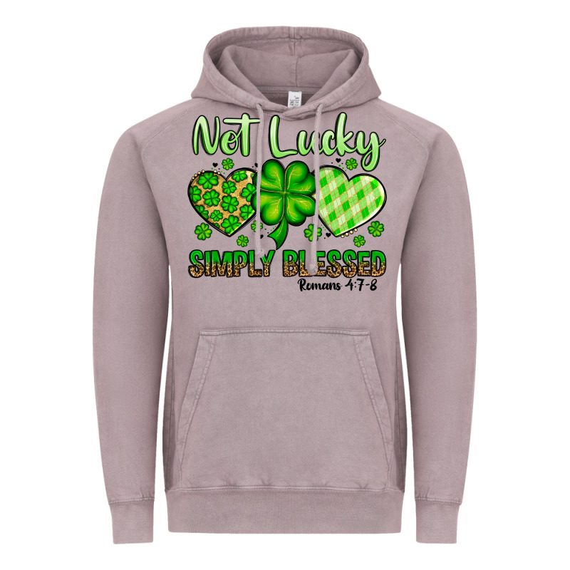 St. Patrick's Not Lucky Simply Blessed Vintage Hoodie by OliviaCreatesArt | Teevron