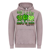 Vintage Zinc St. Patrick's Not lucky simply blessed Vintage Hoodie - OliviaCreatesArt