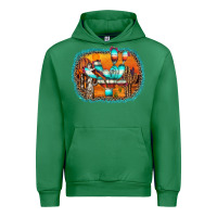 Emerald western cactus Urban Hoodie - AdoDesignShop