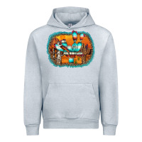 Heather Grey western cactus Urban Hoodie - AdoDesignShop