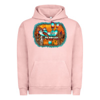 Pigment Salmon western cactus Urban Hoodie - AdoDesignShop