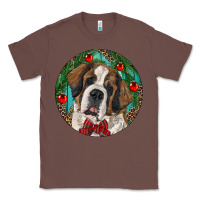 Chestnut Christmas St. Bernard Classic Tee - RanaPortraitStore