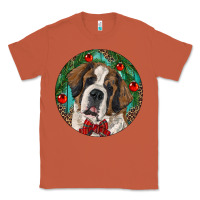 Copper Christmas St. Bernard Classic Tee - RanaPortraitStore