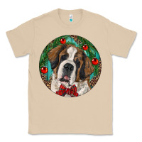 Mushroom Christmas St. Bernard Classic Tee - RanaPortraitStore