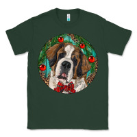 Sports Green Christmas St. Bernard Classic Tee - RanaPortraitStore
