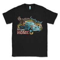 Black Truck USA country road take me home 4th of july Classic Tee - HowdyJamesFarm