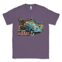 Lavender Truck USA country road take me home 4th of july Classic Tee - HowdyJamesFarm