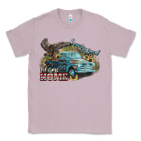 Lilac Truck USA country road take me home 4th of july Classic Tee - HowdyJamesFarm