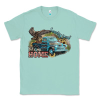 Seafoam Truck USA country road take me home 4th of july Classic Tee - HowdyJamesFarm