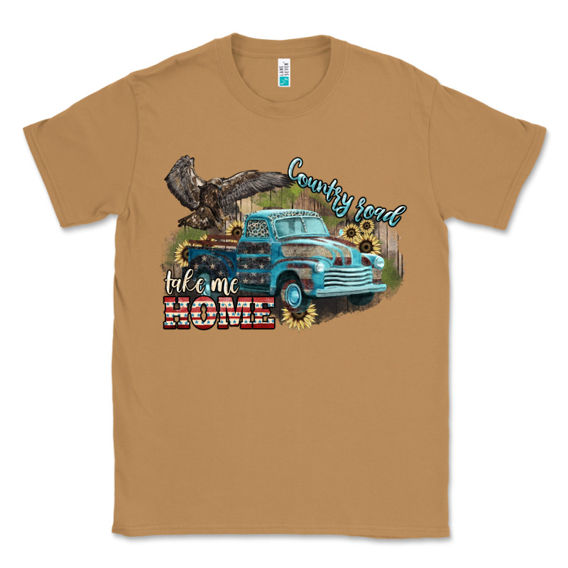 Truck Usa Country Road Take Me Home 4th Of July Classic Tee by HowdyJamesFarm | Teevron