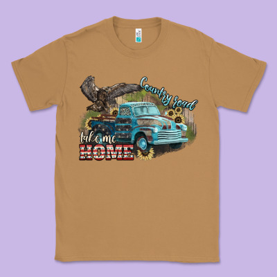 Truck Usa Country Road Take Me Home 4th Of July Classic Tee Designed By Howdyjamesfarm