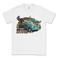 White Truck USA country road take me home 4th of july Classic Tee - HowdyJamesFarm