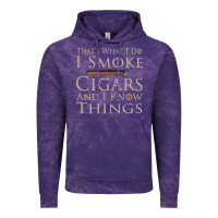 Cloud Purple That's What I Do I Smoke Cigars And I Know Things Vintage Hoodie - longCreatives