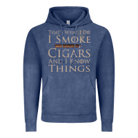 Vintage Denim That's What I Do I Smoke Cigars And I Know Things Vintage Hoodie - longCreatives