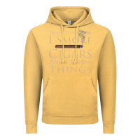 Vintage Mustard That's What I Do I Smoke Cigars And I Know Things Vintage Hoodie - longCreatives