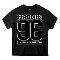 Black Made In 96 24 Years Of Awesome Heavy Core Tee - Bettercallsaul