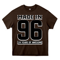 Chocolate Brown Made In 96 24 Years Of Awesome Heavy Core Tee - Bettercallsaul