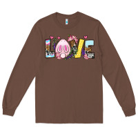 Chestnut Easter Day Love Easter Long Sleeve Tee - OliviaCreatesArt