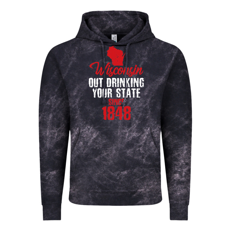 Wisconsin Out Drinking Your State Since 1848 Vintage Hoodie by longCreatives | Teevron