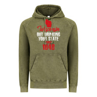 Vintage Olive Wisconsin Out Drinking Your State Since 1848 Vintage Hoodie - longCreatives