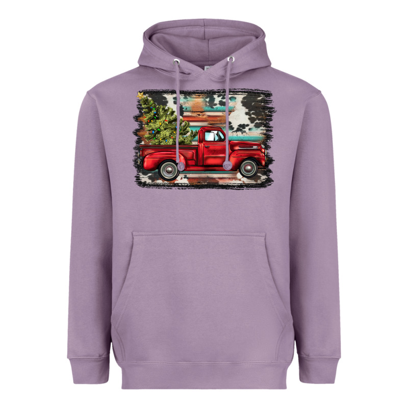 Christmas Truck Heavyweight Hoodie by BarkalooDesign | Teevron