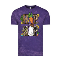 Cloud Purple Hip hop Easter Bunny Easter Day Vintage Tee - HowdyJamesFarm