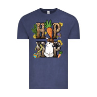 Vintage Denim Hip hop Easter Bunny Easter Day Vintage Tee - HowdyJamesFarm
