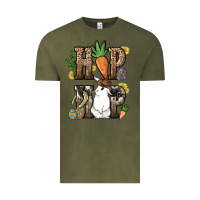 Vintage Olive Hip hop Easter Bunny Easter Day Vintage Tee - HowdyJamesFarm