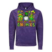 Cloud Purple St. Patrick's Day shamrockin' with my gnomies Vintage Hoodie - OliviaCreatesArt