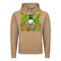 St. Patrick's Day Shamrockin' With My Gnomies Vintage Hoodie | Teevron