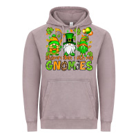 Vintage Zinc St. Patrick's Day shamrockin' with my gnomies Vintage Hoodie - OliviaCreatesArt