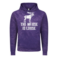 Cloud Purple The Moose Is Loose Alaska Moose Vintage Hoodie - longCreatives
