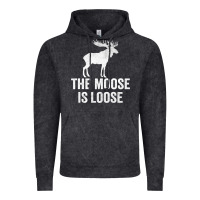 Vintage Black The Moose Is Loose Alaska Moose Vintage Hoodie - longCreatives