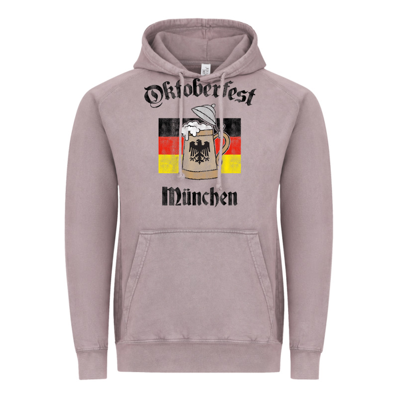 Oktoberfest München German Flag Beer Stein Vintage Hoodie by longCreatives | Teevron