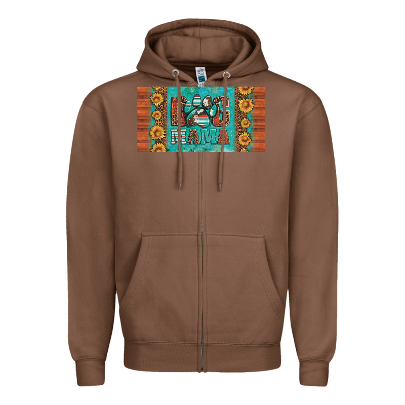 Dog Mama License Plate Zipper Hoodie by Artiststas | Teevron